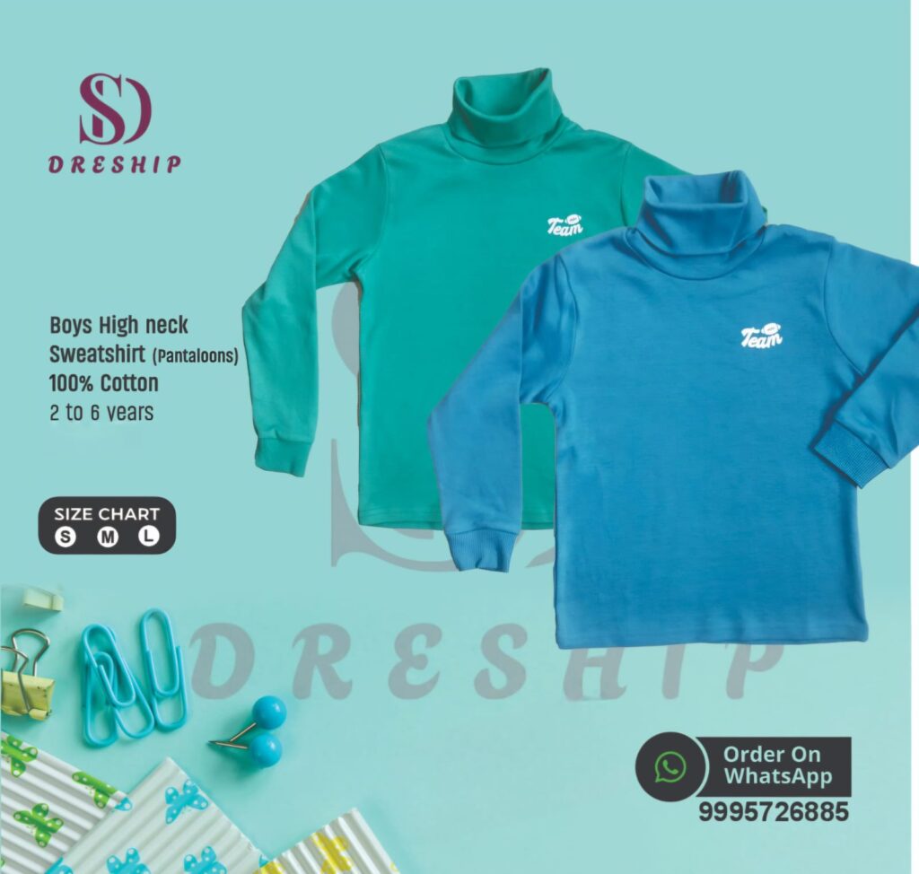 Boys high neck sweater T shirts